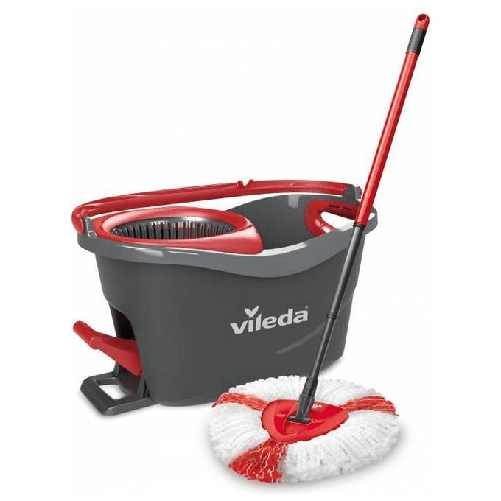 Vileda mop en steel Supermocio 3Action spazzolone Lana Rosso, Bianco Vileda Easywring & Clean Turbo spazzolone Lana Rosso, Bianco