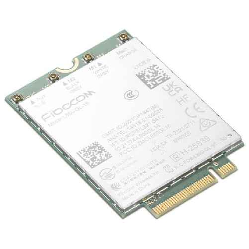Lenovo ThinkPad Fibocom L860-GL-16 4G LTE CAT16 M.2 WWAN Module for T14/P14s Gen 4 - 4XC1M72795 Lenovo 4XC1M72795 scheda di rete e adattatore Interno