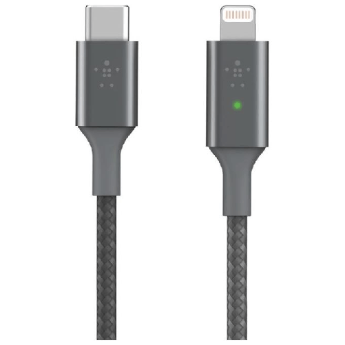 Belkin Smart LED USB-C to Lightning Grigio
