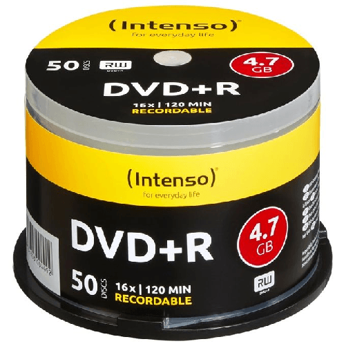 Intenso 4111155 DVD vergine 4,7 GB DVD+R 50 pz