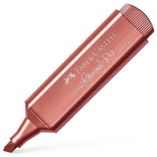 Faber Castell Faber-Castell Textliner 46 evidenziatore 1 pz Rosso metallico