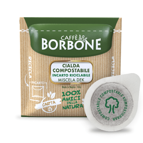 CAFFÈ BORBONE - MISCELA VERDE / DEK - DECAFFEINATO - Box 50 CIALDE ESE44 da 7.2g Caffè Borbone Miscela verde / dek