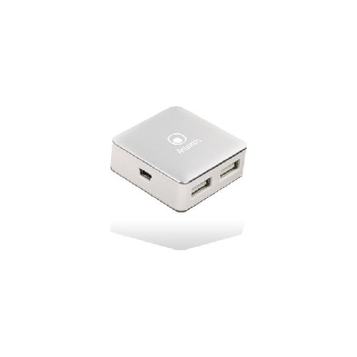 Atlantis Land TravelHub ARGO 480 Mbit/s Alluminio, Bianco