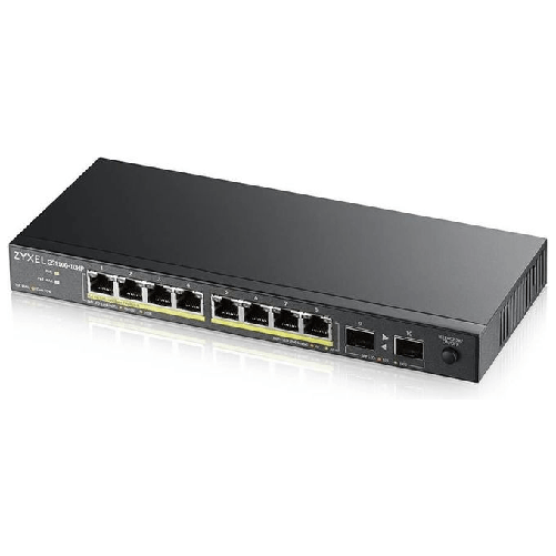 Zyxel GS1100-10HP v2 Non gestito Gigabit Ethernet (10/100/1000) Supporto Power over Ethernet (PoE) Nero