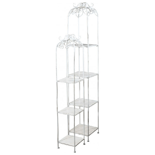 COSMA Set Di 2 Scaffali Doriane Bianco Antico