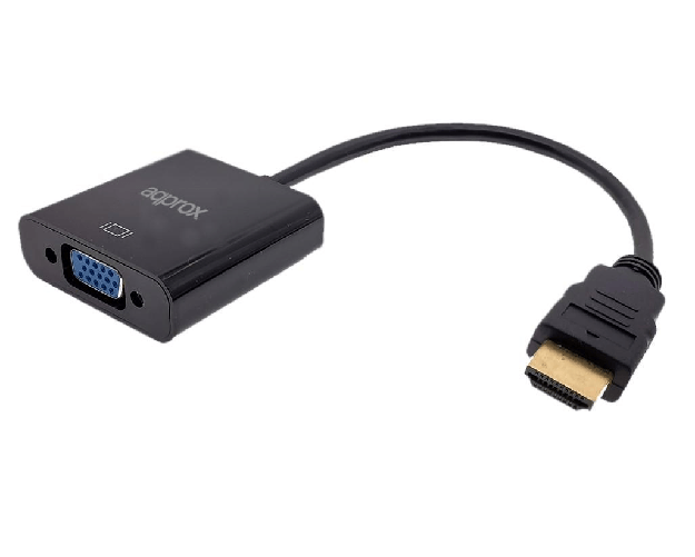 Approx APPC11V3 cavo e adattatore video HDMI tipo A (Standard) VGA (D-Sub) Nero