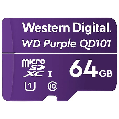 Wd Western Digital WD Purple SC QD101 64 GB MicroSDXC Classe 10 Western Digital WD Purple SC QD101 64 GB MicroSDXC Classe 10