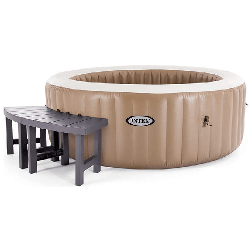 Intex Spa Set di 2 Tavolini Altezza: Media Accessorio per Vasca idromassaggio Marrone Scuro Media Intex 28514 accessorio per vasche idromassaggio e sp