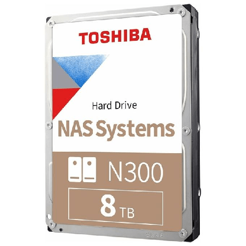 Toshiba N300 NAS disco rigido interno 8 TB 7200 Giri/min 256 MB 3.5" Serial ATA III
