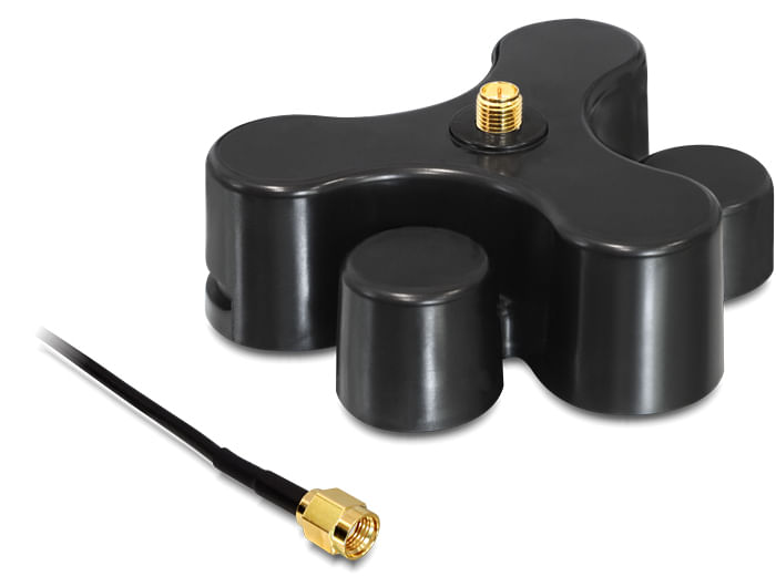 Delock Kurzbeschreibung Dieser praktische Antennenfu zeichnet sich durch seine Universalitt aus DeLOCK 88439 kit di fissaggio Nero ABS sintetico