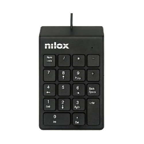 Nilox NUMERIC KEYBOARD tastiera Universale USB Spagnolo Nero Nilox NUMERIC KEYBOARD tastiera USB Spagnolo Nero
