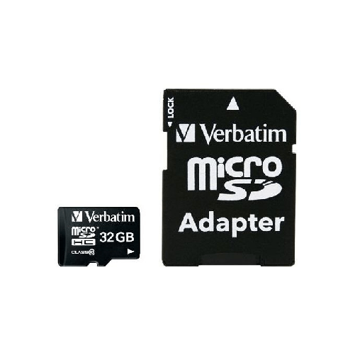 Verbatim Micro Sdhc 32Gb Classe 10 + Adattatore Verbatim Premium 32 GB MicroSDHC Classe 10