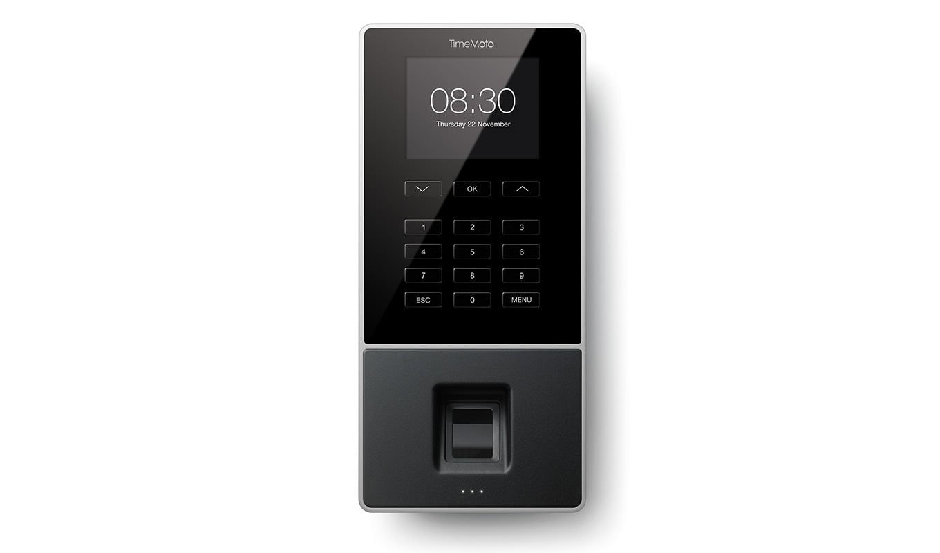Safescan TimeMoto TM-626 Nero Gettone elettronico, Impronta digitale, Password, Scheda di prossimità AC TFT Collegamento ethernet LAN