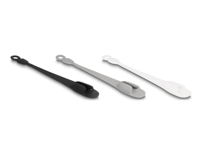 Delock Fermacavo con passante autoadesivo set 3 pezzi