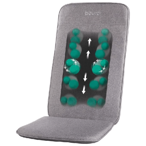 Beurer MG 202 Cuscino Massaggiante Shiatsu 2 Livelli di Intensita' Grigio Chiaro