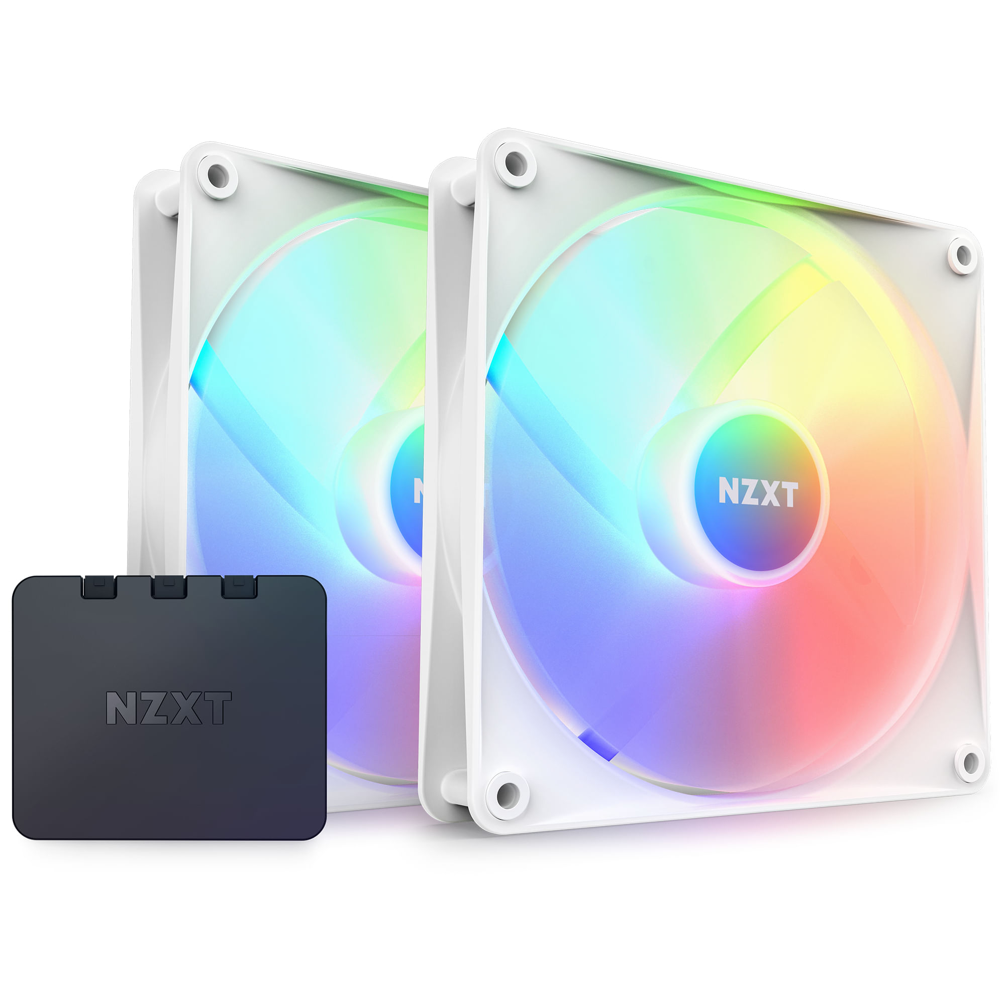 NZXT F140 RGB Core Case per computer Ventilatore 14 cm Bianco 2 pz (NZXT F140 RGB Core Fan 140mm) NZXT F140 RGB Core Case per computer Ventilatore 14