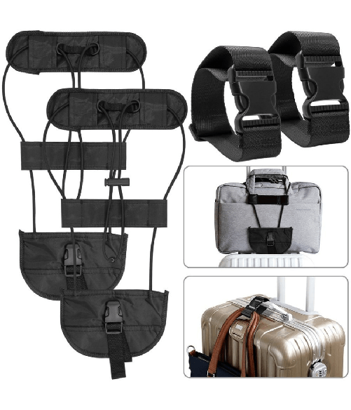 Trade Shop Traesio-corda Fissaggio Per Doppio Bagaglio Per Bagaglio A Mano Trasporto 2 In 1 -