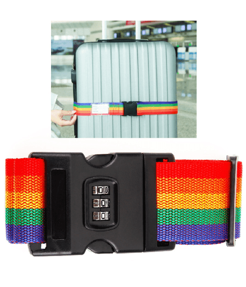 Trade Shop Traesio-cinghia Fascia Cintura Combinazione Chiusura Bagaglio Viaggio Valigia Valigie -