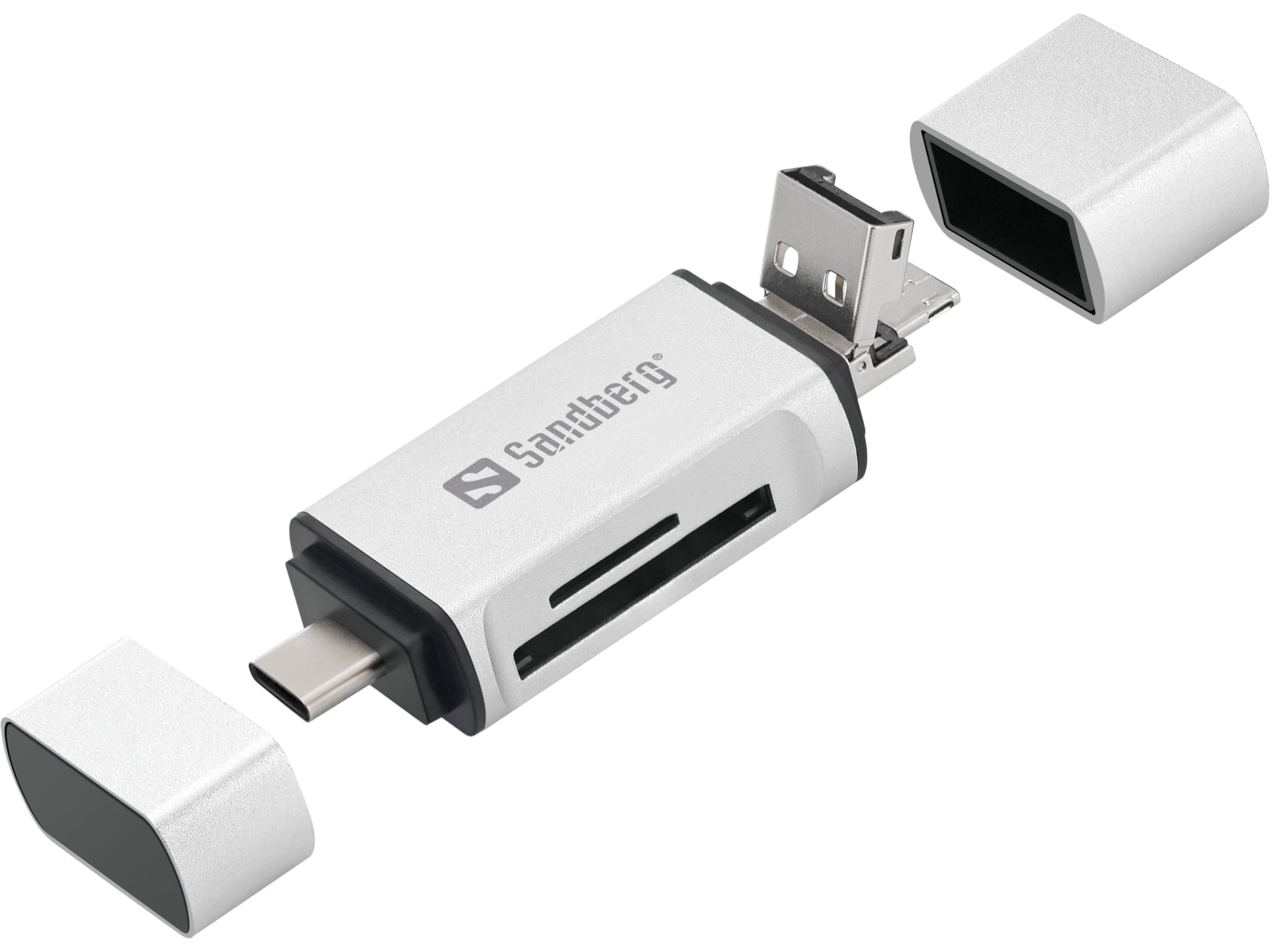 Sandberg Card Reader USB-CUSBMicroUSB (Card Reader USB-CUSBMicroUSB - Card Reader - USB-CUSBMicroUSB MicroSD TransFlash Sandberg Card Reader USB-C+USB