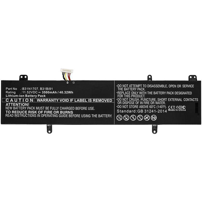 CoreParts MBXAS-BA0178 ricambio per laptop Batteria (Laptop Battery for Asus 40WH - Li-ion 11.52V 3.5Ah 40WH - Li-ion 11 CoreParts MBXAS-BA0178 ricamb
