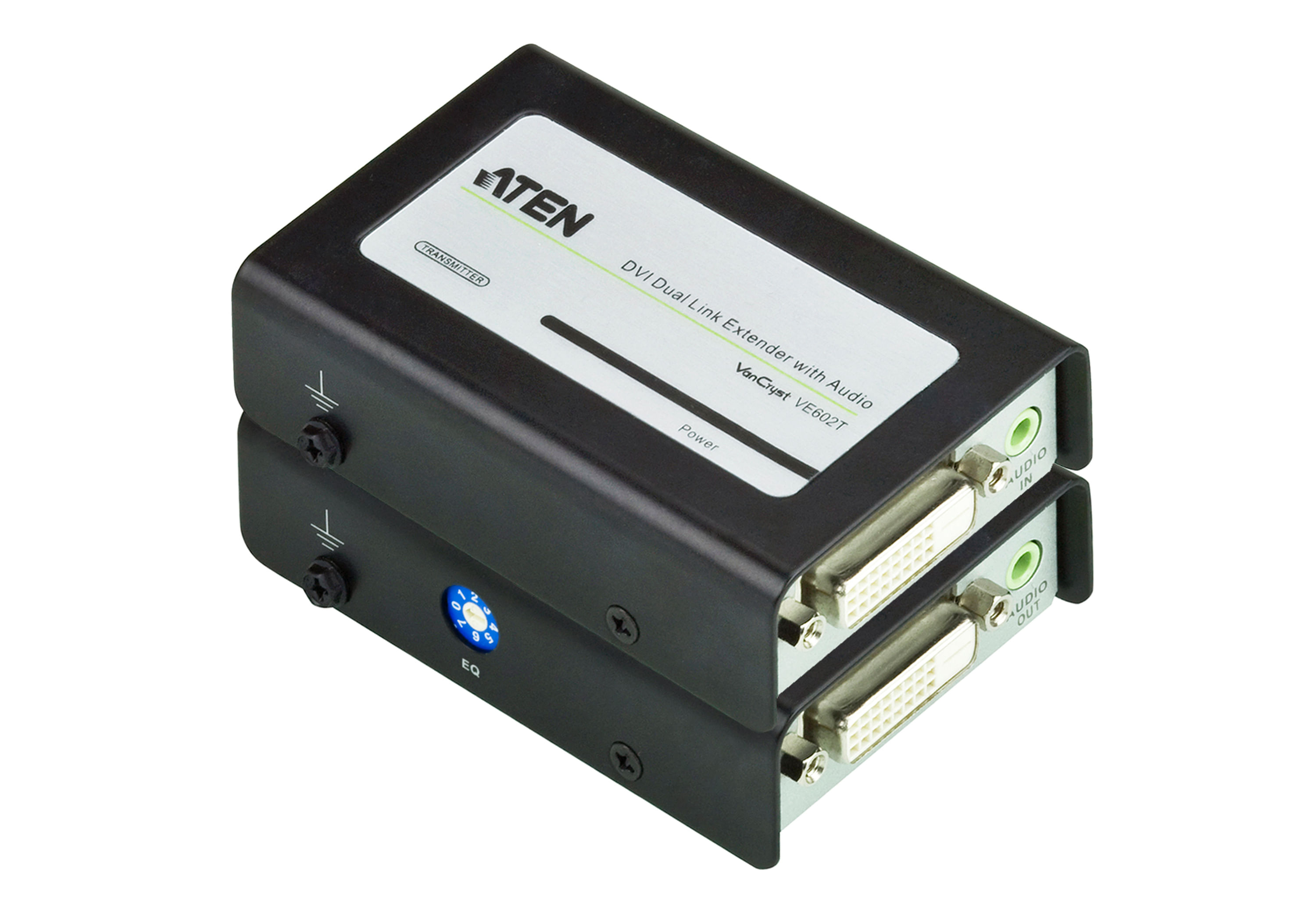 ATEN VE602 moltiplicatore AV Trasmettitore e ricevitore AV Nero