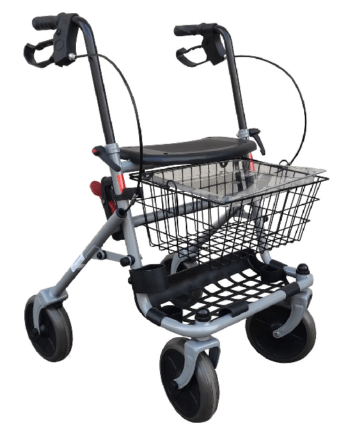 Ausilium Deambulatore Rollator a Quattro Ruote Pieghevole