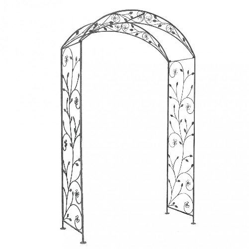 Arco decorativo bianco ossidato in Acciaio cm 135x47,5x230 - NARDI
