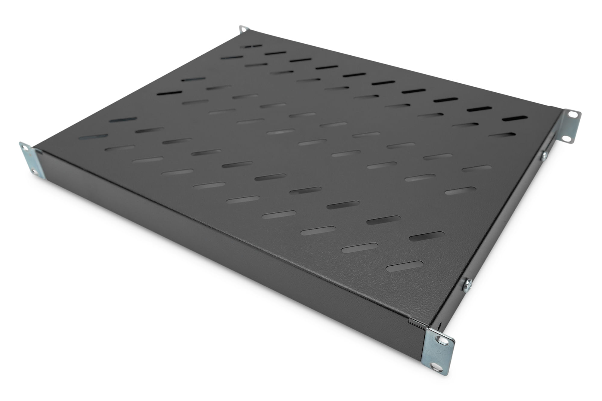 Digitus Ripiano Per Armadi Rack 19 Agganci Montanti Anteriori E Posteriori Profondita Regolabile 350-550 Mm Colore Nero