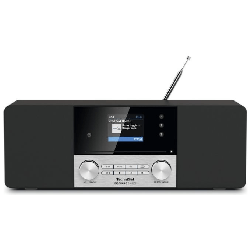 TechniSat 0000/3963 DigitRadio Voice DAB radio domestica TechniSat DIGITRADIO 3 VOICE Nero, Argento