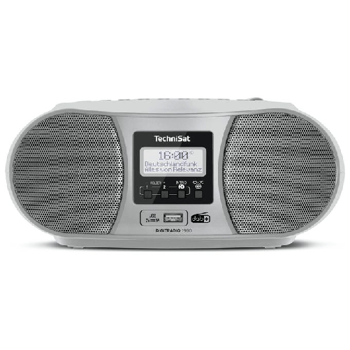 TechniSat DigitRadio 1990 Analogico e digitale 3 W DAB+, FM Argento Riproduzione MP3