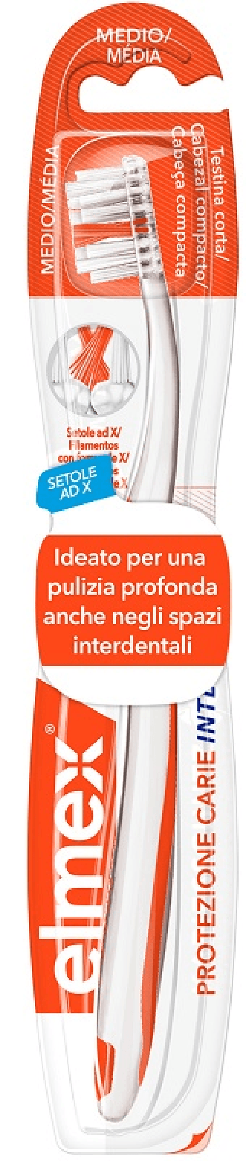 ELMEX INTERX SPAZZOLINO PROTEZIONE CARIE TESTINA CORTA elmex Spazzolino Protezione carie InterX