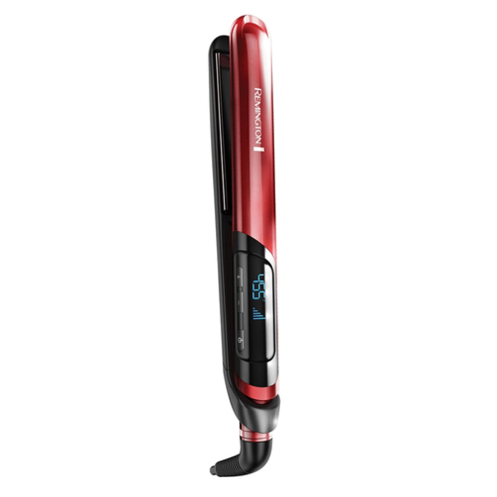 Remington S9600 Piastra Silk Stretta Rivestimento Ceramica 1'' 3m Rosso LCD Remington S9600 messa in piega Piastra per capelli Caldo Rosso 3 m
