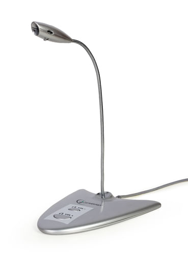 Gembird Microfono da tavolo USB Gembird con scheda audio integrata MIC-DU-01 Gembird MIC-DU-01 microfono Argento Microfono per PC