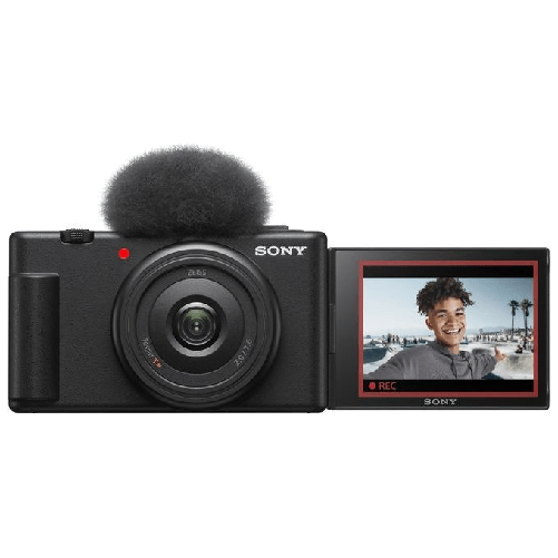 Sony Vlog Camera ZV-1F di - Fotocamera Digitale Schermo Orientabile Video in 4K Slow Motion Funzionalita' per Vlog Nera