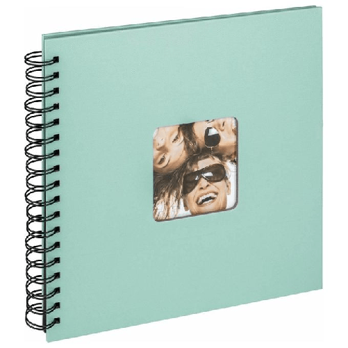 Walther SA108A Album Fotografico Fun Verde Menta 26x25cm 40 Pagine Nere a Spirale Walther Design SA-108-A album fotografico e portalistino Verde