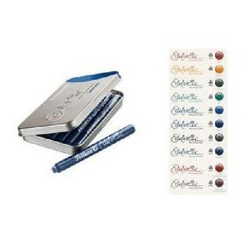 Pelikan Cartucce d'inchiostro Pelikan per penne stilografiche verde 6 pezzi. avventurina Pelikan 339671 inchiostro da disegno