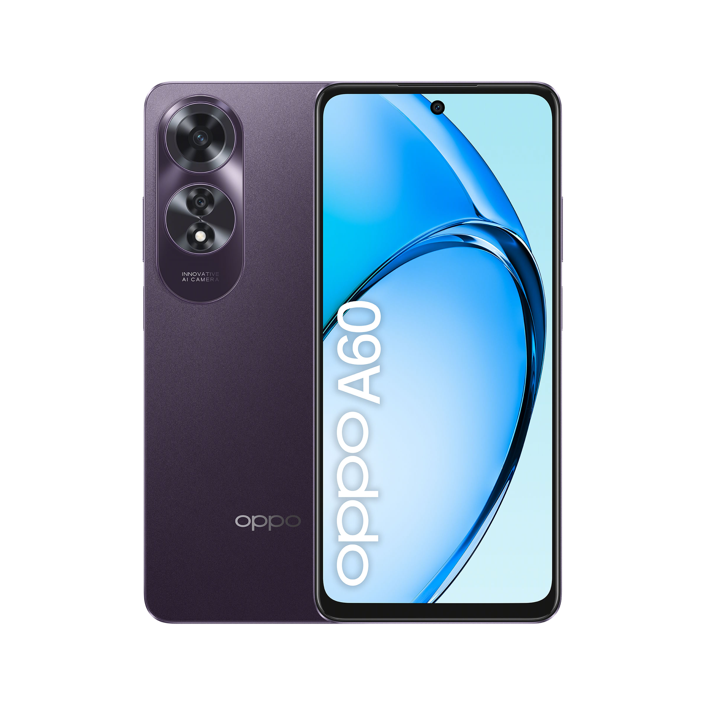 OPPO A60 Smartphone, AI Doppia Fotocamera 64+2MP, Selfie 8MP, Display 6.67” 90HZ AMOLED HD+, 5000mAh, RAM 8(Esp4GB/6GB/8GB)+ROM 256GB (esp1TB), IP65,