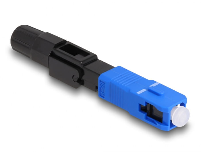 Delock Il connettore rapido in fibra ottica Delock Il connettore simplex SC UPC pu essere assemblato sul campo DeLOCK Connettore rapido in fibra ottic