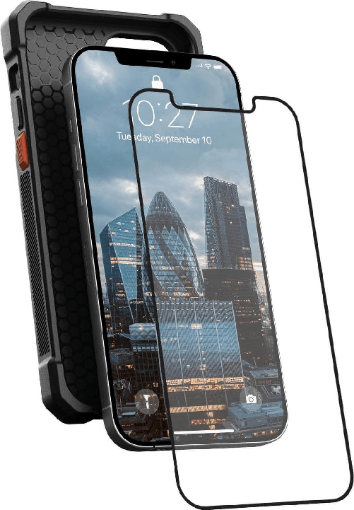 UAG Workflow iPhone 12/12 Pro Industrial Grade Screen Protector - Screen protector for mobile phone - glass - frame colo