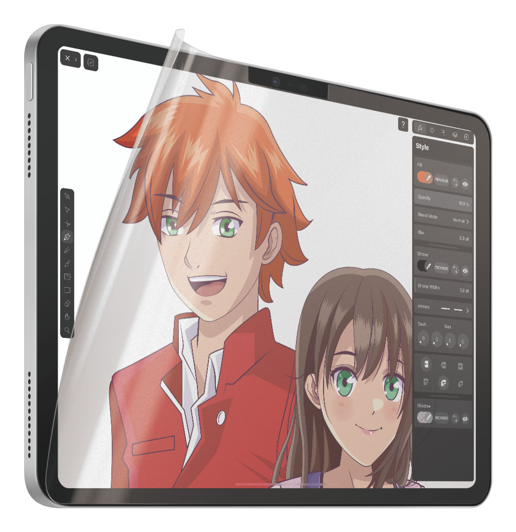 PanzerGlass GraphicPaper Pellicola in Vetro Temperato iPad Air 11" 2024 | iPad 10.9" | Ultra-Wide Fit