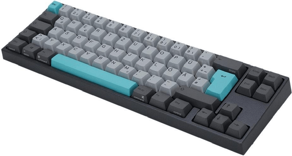 Tastiera da gioco Ducky Miya Pro Moonlight TKL per PC/Mac MX-Blu LED bianco - grigio scuro (MY69CC2W/LLPN2B1)