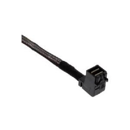 Cavo Mini SAS HD - SFF-8643 angolato su 4x SATA + banda laterale - 0,5 m