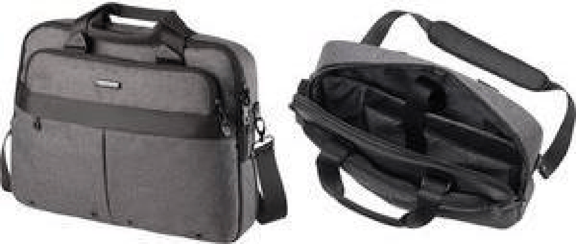 Borsa per notebook LIGHTPAK fino a 43,2 cm (17 pollici) poliestere grigio