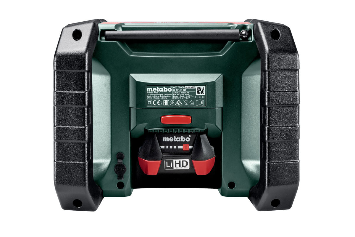 Metabo R 12-18 BT Portatile Digitale Nero, Verde