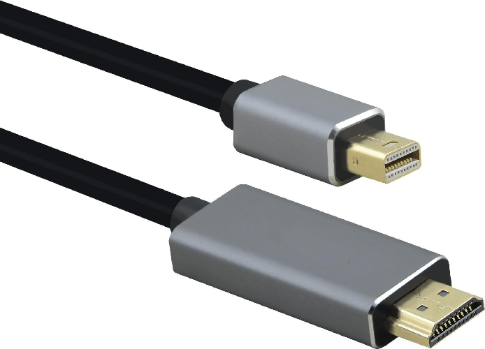 Cavo di collegamento Helos mini DisplayPort maschio/HDMI maschio PREMIUM 4K 20 m nero