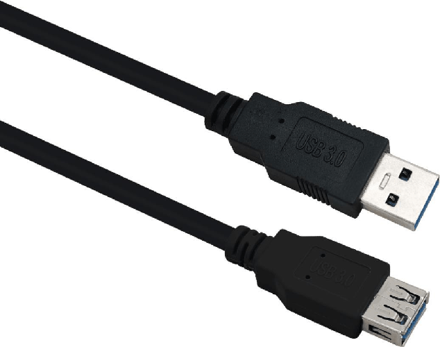 Helos Cavo prolunga Helos USB 3.0 A maschio/A femmina 30 m nero