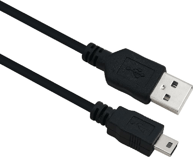 Cavo di collegamento Helos USB 2.0 A maschio/B mini a 5 pin maschio 30 m nero