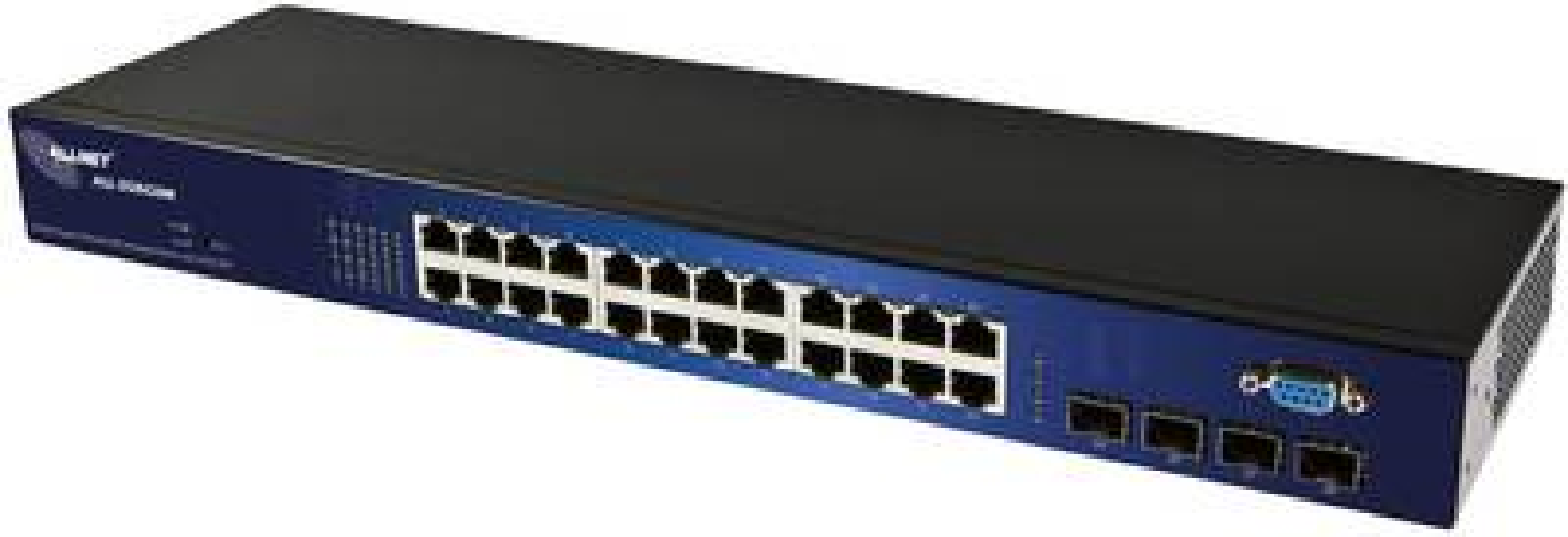 ALLNET 24 Port Gigabit Kupfer Managed Switch 4x SFP Slots 8K MAC Speicher 10K Jumbo
