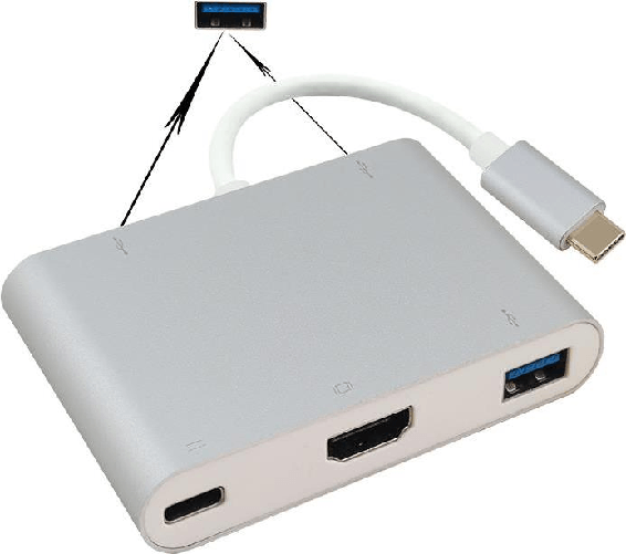 Docking station Helos USB 3.1 Type-C St/3xUSB/HDMI/Type-C Bu PREMIUM 4K argento
