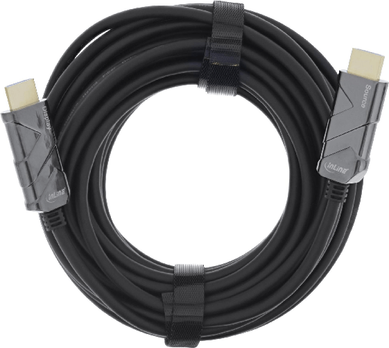 InLine Cavo HDMI AOC - Cavo HDMI ad altissima velocit - 8K4K - nero - 80 m
